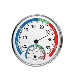 Medidor de temperatura y humedad para interiores y exteriores, termohigrómetro de Metal montado en la pared G101 para el hogar, habitación de bebé, refrigerador - Product Image 1