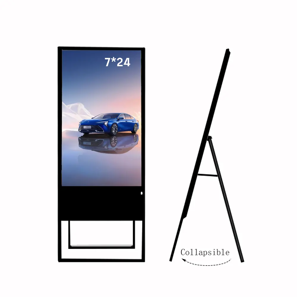 Neues Design 43 Zoll tragbare Digital Signage mit Android Os Digital Menu Board