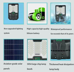 Chất lượng cao cảm biến chuyển động không thấm nước an ninh sân IP68 tất cả trong một <span class=keywords><strong>LED</strong></span> năng lượng mặt trời ánh sáng đường phố ngoài trời - Product Image 5