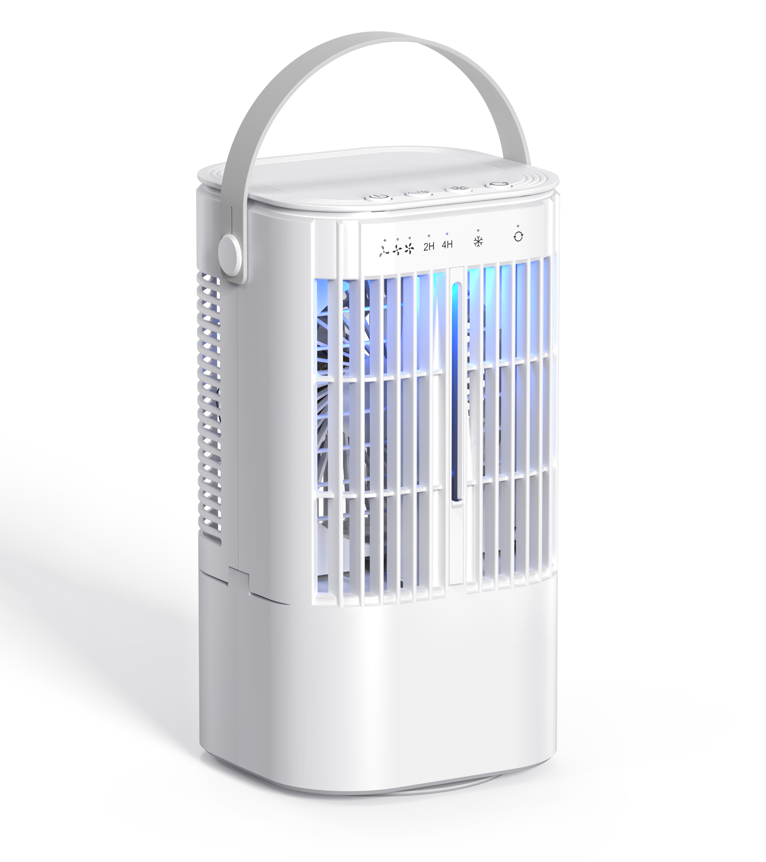 Портативный мини-вентилятор USB Type-C для зарядки, 3 скорости, таймер 2/4 ч, защита от нехватки воды, энергосберегающие автомобили RVs