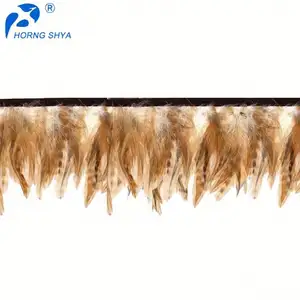 Hy barato decoração de penas de chinchila vermelha natural franja pluma penas de frango para artesanato diy fantasia