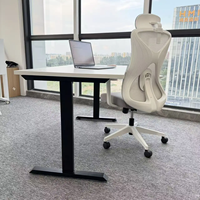 Table de bureau moderne et simple, pied de table, bureau d'ordinateur exécutif, bureau modulaire facile à assembler, cadre en fer, utilisation en bureau
