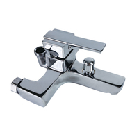 Ensemble de robinetterie de douche murale moderne pour baignoire, mitigeur monocommande pour bidet avec cartouche céramique, finition chromée