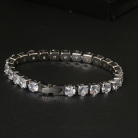 Conjunto de Pulseras de Tenis de Acero Inoxidable 316L con Circonitas Cúbicas Multicorte para Mujer, Brazaletes Apilables, Joyería Inalterable