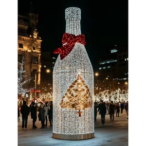 Sculpture lumineuse LED 3D Panjixin pour décoration extérieure de centres commerciaux, hôtels et parcs d'attractions, motif arbre et boîte cadeau - Product Image 6