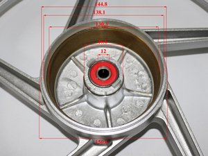 ชุดล้อแม็กซ์คุณภาพสูง สีดำเทา ขนาด <span class=keywords><strong>1.60</strong></span> <span class=keywords><strong>17</strong></span> สำหรับรถ BAJAJ BM150 BOXER X150 XBM150 - Product Image 3