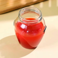 370ml 12oz de haute qualité forme spéciale Orcio miel pot de stockage des aliments pot de conserve en verre confiture miel bouteille avec couvercle