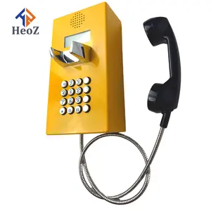 HeoZ HZ-VP02LCD 벽 마운트 한 모금 전화 금속 전화 도움 감옥 전화