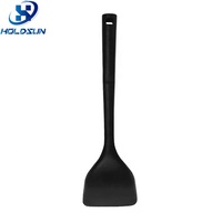 Ustensile de cuisine de qualité supérieure, spatule à crêpes en silicone de qualité alimentaire, spatule à wok avec manche long antidérapant, passe au lave-vaisselle