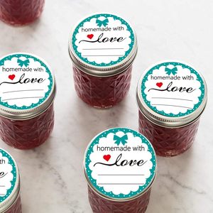 Tự Chế Với Tình Yêu Đóng Hộp Nhãn 2 Inch Dán Cho Lọ Lưu Trữ Thùng Nướng Bao Bì Mỗi Gói - Product Image 6