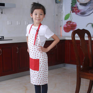 ชุดผ้ากันเปื้อนเด็กผ้าฝ้ายลายการ์ตูนหมวกเชฟผ้ากันเปื้อนทำอาหารสำหรับเด็กใช้ทุกวันขนาดใหญ่ 45x60 ซม.ขนาดเล็ก 40x55 ซม. - Product Image 4