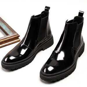 Bottes Balmoral en cuir pour homme, texture poncée à la main, style Amish, en coton, pour le travail, couleur unie, spécialité Mates, imperméables et antidérapantes - Product Image 6