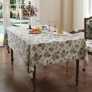 High Quality Universal Size Gold Snowflake <b>Party</b> Dinner <b>Table</b> Holiday <b>Decor</b> Easy to Clean Rectangular Christmas Tablecloth - Product Image 6