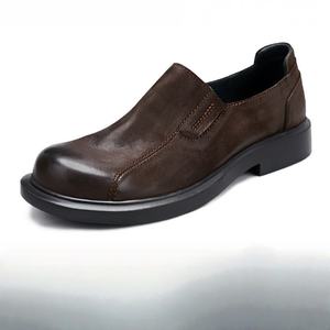 Zapatos Oxford de Vestir de Verano para Hombre, de Alta Calidad, Casuales de Negocios, de Cuero Genuino, con Punta Cerrada, Sin Cordones, que Aumentan la Comodidad - Product Image 1
