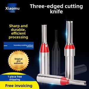 <span class=keywords><strong>Fraise</strong></span> droite TCT à 3 dents, <span class=keywords><strong>fraise</strong></span> à carbure pour rainurage et découpe du MDF, du contreplaqué et du panneau de particules - Product Image 4