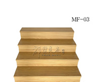 Meilleures ventes d'escaliers d'intérieur en bois en usine Marches de bibliothèque en bois massif Escalier droit Marches de marche
