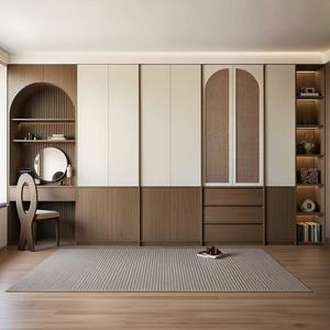 Système de dressing vintage de luxe avec design en rotin, armoire spacieuse, organiseurs de tiroirs, rangement pour vêtements, armoire pour chambres - Product Image 1