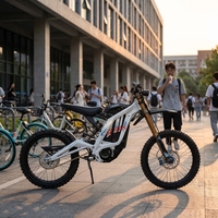 Moto électrique tout-terrain Surron pas chère pour adultes avec châssis en alliage d'aluminium 10KW 2026 Gonped Lbx Surron