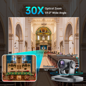 Cámara PTZ POE 4K, Cámara de Conferencia USB3.0, <span class=keywords><strong>Zoom</strong></span> Óptico de 30x para Transmisión en Vivo, Cámara de Videoconferencia - Product Image 4