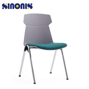 Chaise de réunion exécutive moderne Sinonis, chaise de bureau sans roulettes - Product Image 1