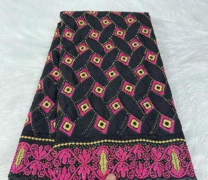 LS251 Nouveau tissu <span class=keywords><strong>suisse</strong></span> en coton et dentelle pour robe de mariée africaine Vêtements ethniques brodés en dentelle Tissu en coton - Product Image 6