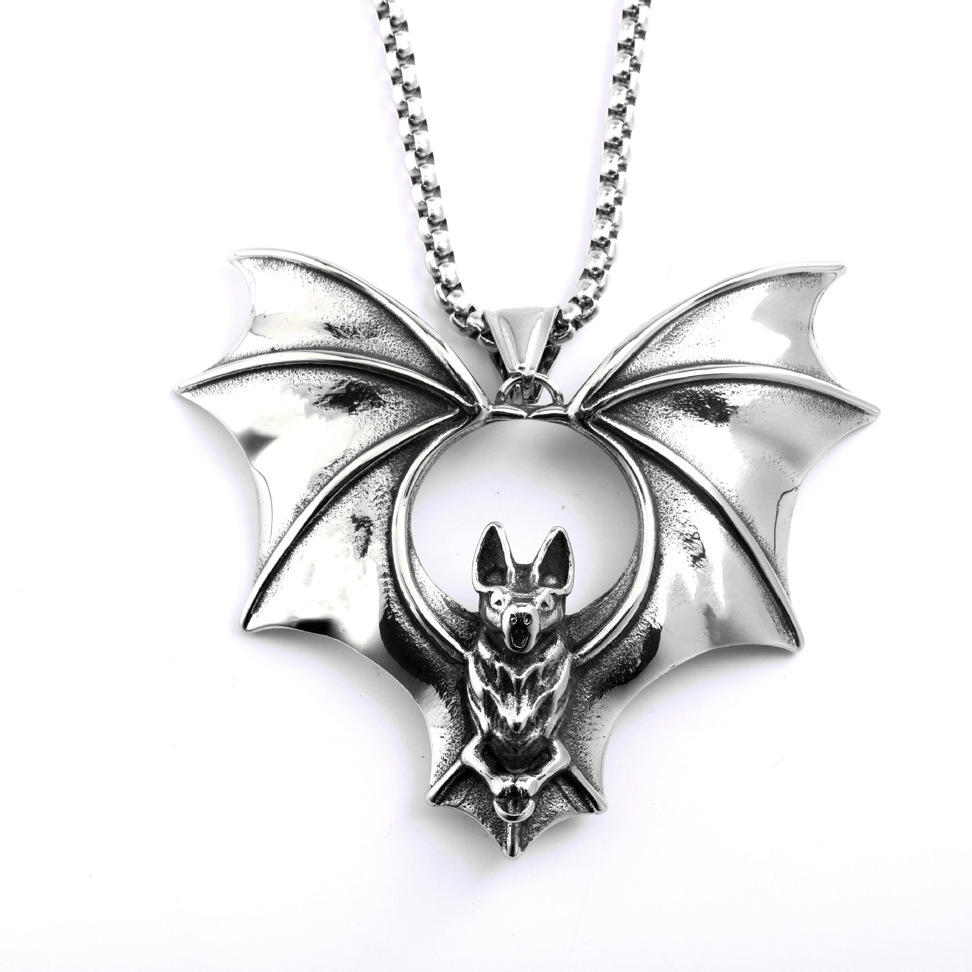 02304 Couleur Acier - Pendentif Simple