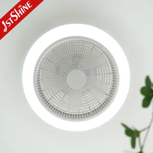 1stshine 18" Mini Led Ceiling Fan Ceiling Mount Box Fan Quiet Dc Ceiling Fan For Bedroom