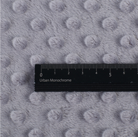 100% Polyester Super doux en relief laiteux point en peluche tissu bébé Swaddle couvertures jouets filles doublure câlin bulle brossé tricoté