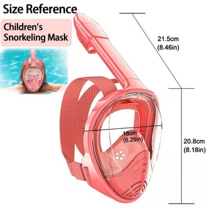 Máscara de Snorkel de Cara Completa xinyixuan, Antivaho, Antiderrames, Vista Panorámica de 180 Grados para Deportes Acuáticos - Product Image 5