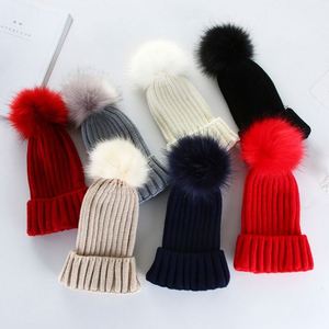 Womens Winter Ribbed Beanie Crossed Cap Chunky Cable <b>Pompom</b> Soft Warm Pom Knit <b>Hat</b> Promotion Gift - Product Image 1