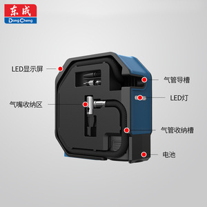 Dongcheng DCQE120 Wireless Lithium <b>Battery</b> Air <b>Pump</b> Digital Display Tire Inflator For Cars And Vehicles - Product Image 1