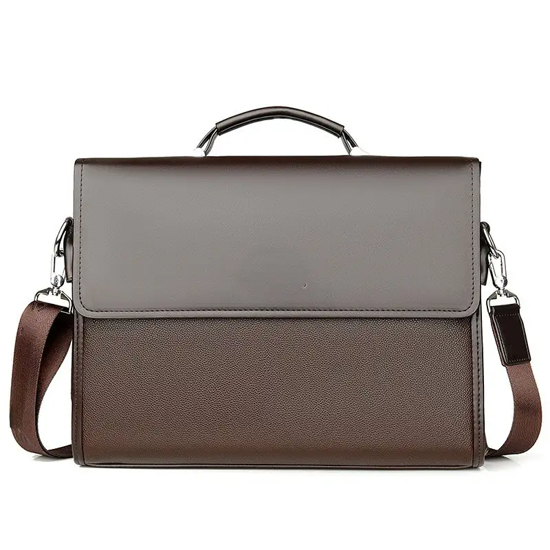 Wholesales Pu Leather Single Shoulder Bag Messenger Men Business Briefcase Laptop Bags