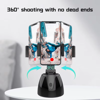 Yinzam Q1 Supporto per Telefono Intelligente con Rotazione a 360 Gradi, Mini Treppiede Portatile con Tracciamento del Viso per Registrazione Video Vlog