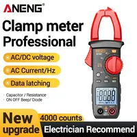 Multimètre à pince numérique ANENG CM83 1000A, testeur de courant et de tension AC, NCV, résistance, capacité, ohmmètre, fréquence pour applications électriques