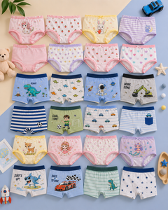 Lot Mixte de Sous-vêtements pour Enfants (Garçons et Filles) – Slips Confortables en Gros pour Grossistes – Modèle CN GUA 2026.4 - Product Image 1
