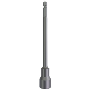 Extended Magnetic Pneumatic Socket Screwdriver 150mm Hex Shank 1/4 In Chrome Plated Industrial Grade - Product Image 1