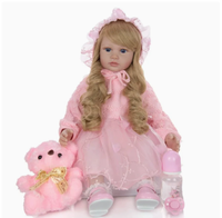 Poupée Bébé Afro-Américaine Réaliste en Vinyle Souple de 60 cm, Tenue de Princesse, Compagnon d'Éveil pour Filles, Vente en Gros
