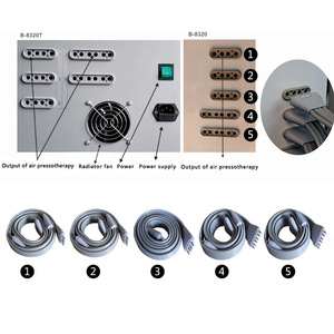 Dispositivo de Presoterapia Infrarroja para Uso en Salón, Masaje por Presión de Aire, 48 Bolsas de Aire, Plástico, Portátil, Drenaje Linfático Corporal, Pérdida de Peso - Product Image 5