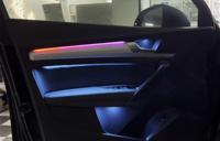 Iluminación Ambiental SQ5 de 64 Colores para Audi Q5 FY 2018-2025, Kit de Actualización de Luces LED Interiores para Automóvil, Control de Pantalla MMI
