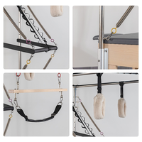 Table de Pilates Cadillac Trapeze Professionnelle Grande Taille, Ensemble Complet en Bois Massif, Lit Reformer Pilates pour Clinique de Physiothérapie