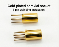 Connecteur RF coaxial miniature plaqué or, mâle, à montage sur circuit imprimé, SMP-JWHD532-SB1, 50 ohms, DC-18 GHz