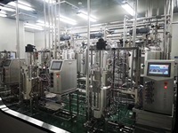Bioréacteur fermenteur de vaccin contre l'hépatite b réacteur doublé de verre chemisé cuve tournante en acier inoxydable 500L
