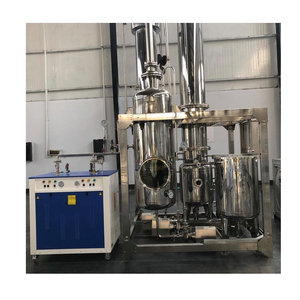 Évaporateur à <span class=keywords><strong>film</strong></span> tombant à double effet clé en main 200L/H pour système de distillation sous vide de récupération d'éthanol en acier inoxydable 316L - Product Image 4