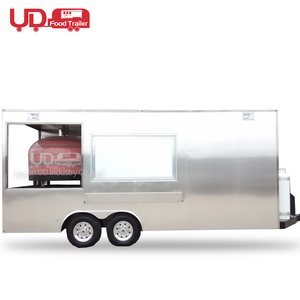 Chariot de restauration rapide, cuisine <span class=keywords><strong>mobile</strong></span>, chariot de vente de hot-dogs, four à pizza, remorque, chariot de restauration, réfrigérateur, camion de nourriture réfrigéré - Product Image 5
