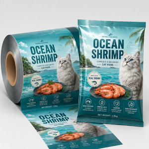 Pellicola per Imballaggio Cibo per Cani, Rotolo Personalizzato Stampato, Film Flessibile Laminato con Design <span class=keywords><strong>Agnello</strong></span> e <span class=keywords><strong>Riso</strong></span> per Confezionamento Automatico - Product Image 5