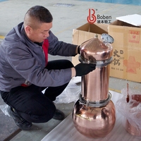 Boben BOB-GF – Équipement de distillation électrique automatique en cuivre rouge de haute qualité 20L pour huiles essentielles, avec récipient sous pression pour expériences