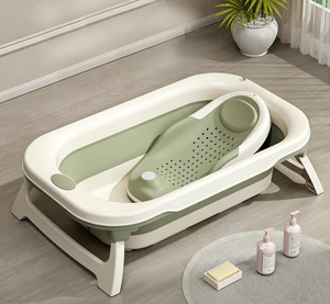 Baño de plástico suave para bebés recién nacidos Proveedores de estante de baño de bebé de tacto suave <span class=keywords><strong>Bañera</strong></span> de <span class=keywords><strong>bañera</strong></span> <span class=keywords><strong>plegable</strong></span> de plástico <span class=keywords><strong>plegable</strong></span> - Product Image 2