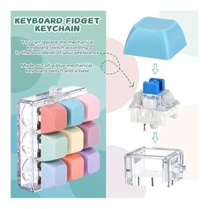 Llavero Silencioso Ultra Silencioso con Clic, Juguete Antiestrés para el Aula, Biblioteca u Oficina, con Construcción Duradera de Material PBT - Product Image 3