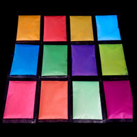 Pigment fluorescent qui brille dans le noir, paillettes écologiques en poudre de fibres végétales, résine luminescente pour nail art, artisanat, fournitures de fête