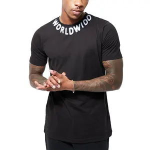 Finch garment slim fit t shirt for men best quality brand custom 100% cotton fabric for tee fitness t-shirt